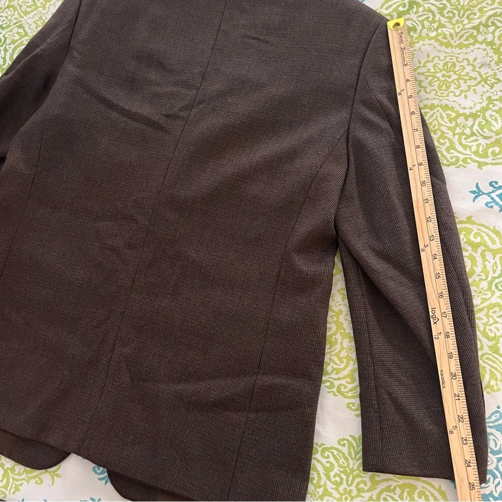 Pronto Uomo Mens 43R Brown Wool Tweed Sport Coat Blazer Jacket Preppy 90s